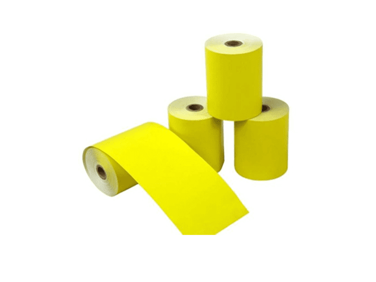 80mm x 70mm Yellow Color Thermal Roll Suppliers