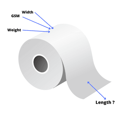 Paper Roll Weight to Merer Calculation